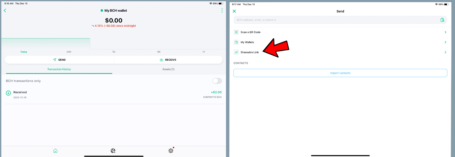 Bitcoin.com Wallet Adds Shareable Payment Link Feature - Send Bitcoin Cash to Anyone via Text, Email, and Social Media Bitcoin.com Wallet Adds Shareable Payment Link Feature - Send Bitcoin Cash to Anyone via Text, Email, and Social Media